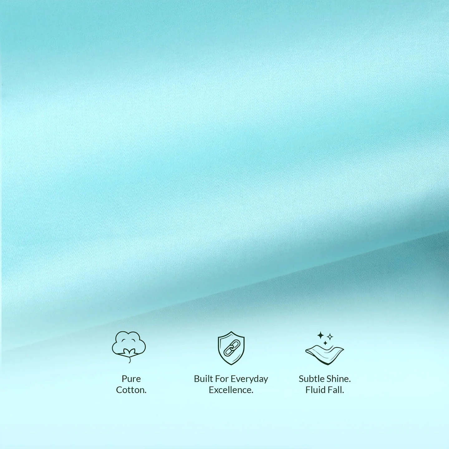 Ashley Half Sleeves Giza Cotton Shirt In Fresh Aqua - Image 2