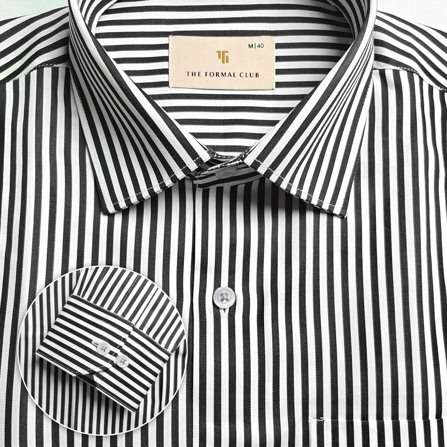 Boardroom Bengal Stripes Shirt In Midnight - Image 6