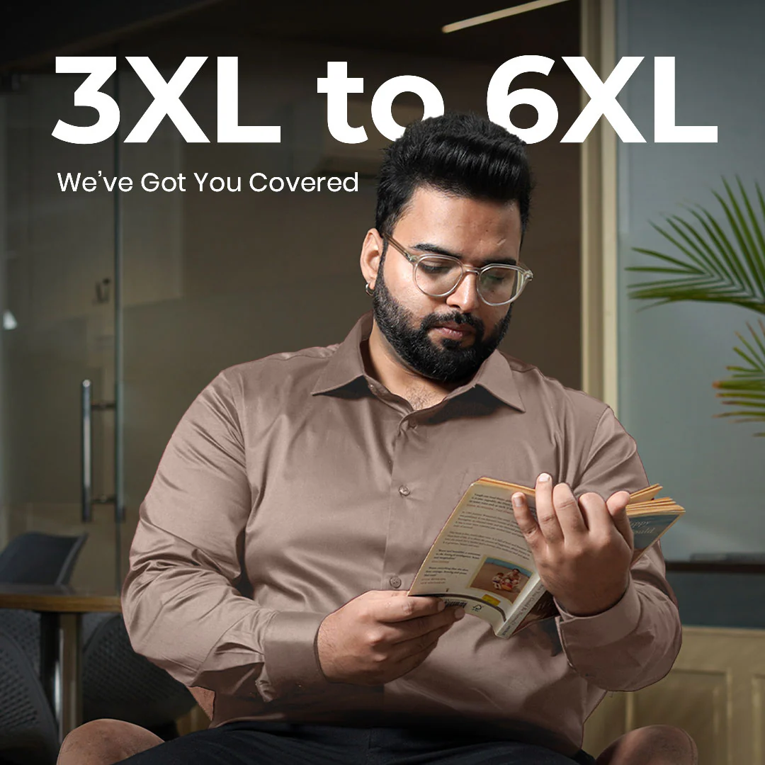 Flexi Stretch Plus Shirt in Latte - Image 9