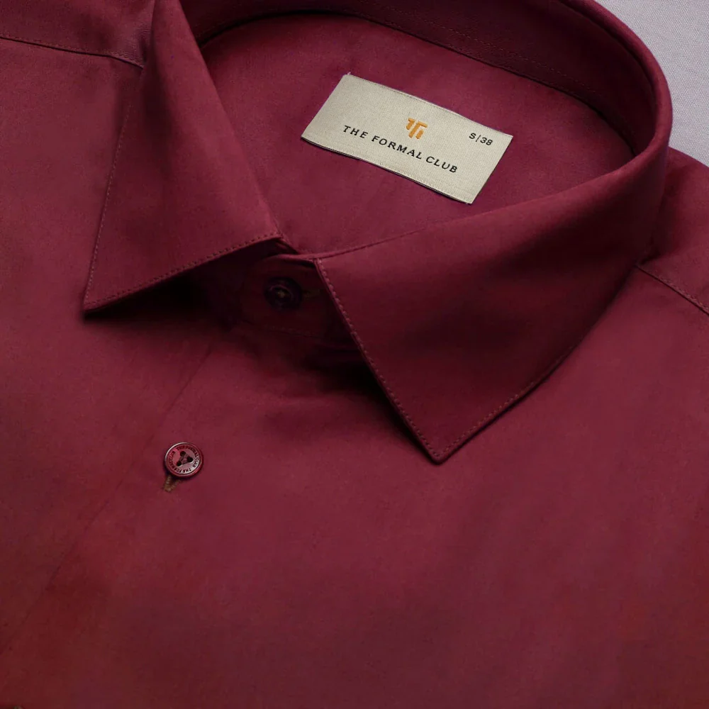 Flexi Stretch Plus Shirt in Wineberry - Image 3