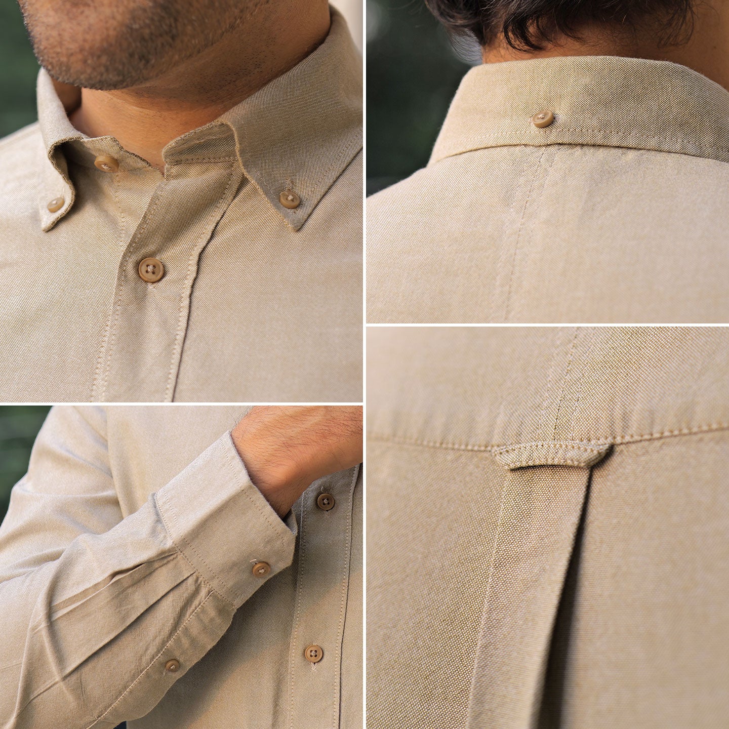 Regal Oxford Solid shirt in Almond - Image 5