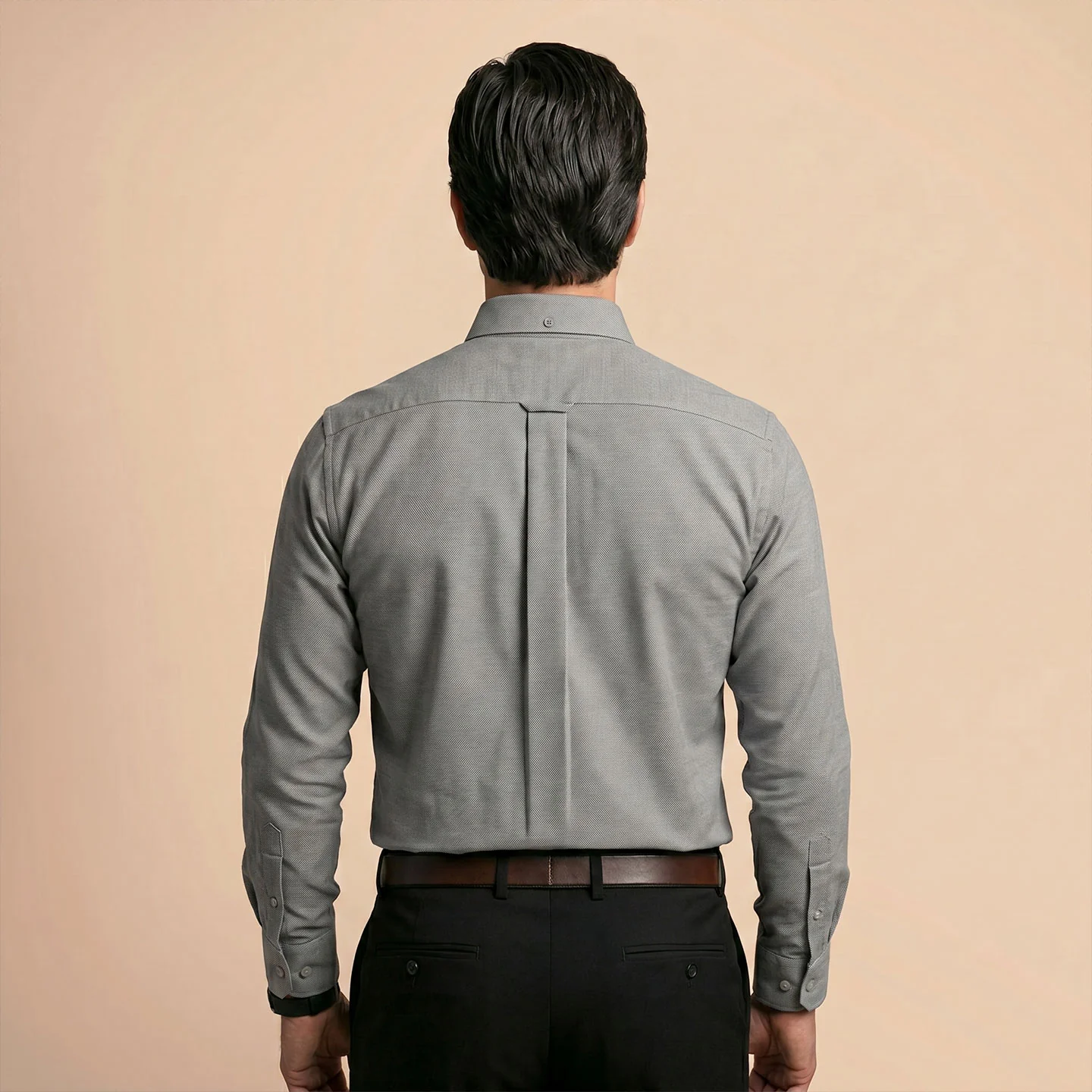 Regal Oxford Solid shirt in Ash Grey - Image 4