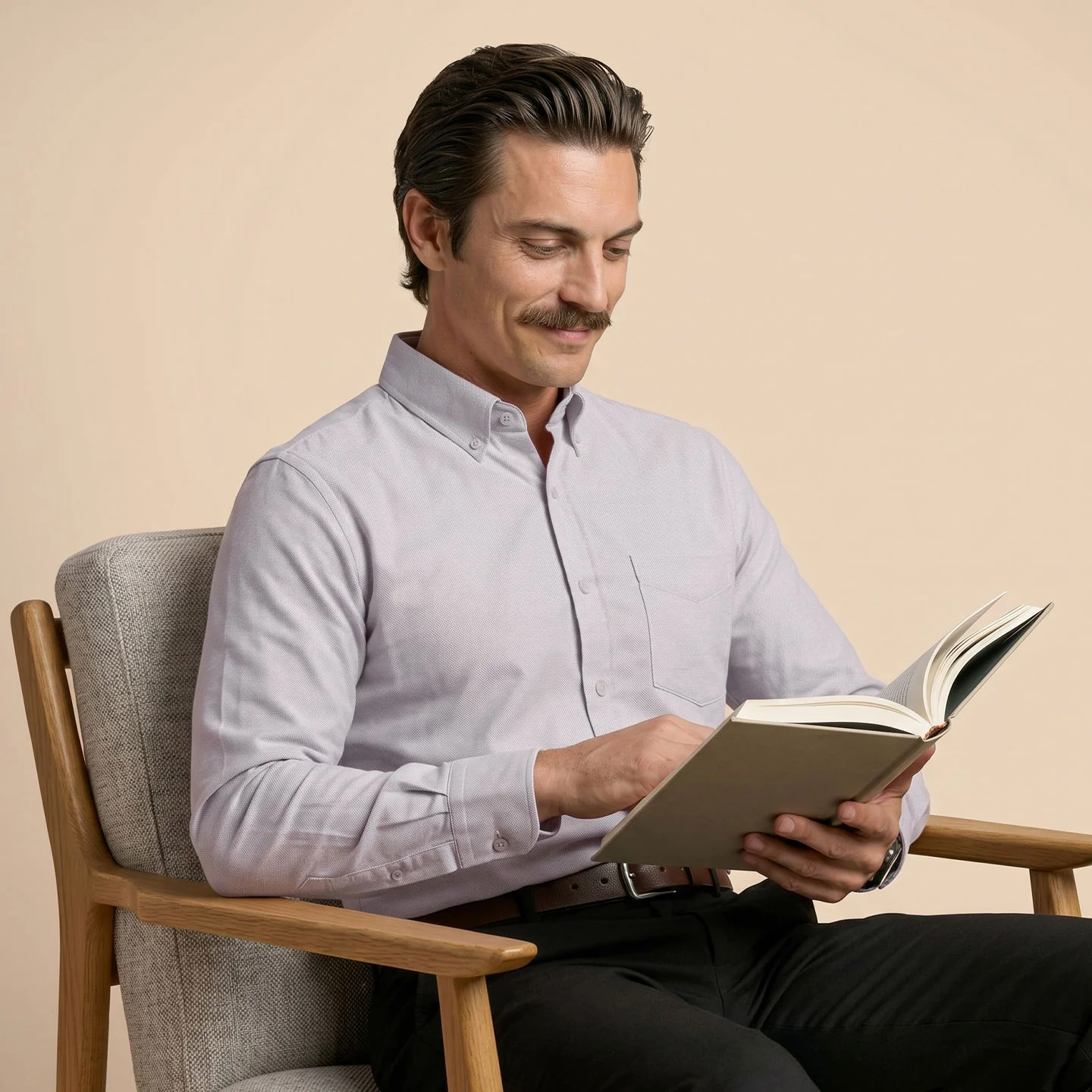 Regal Oxford Solid Shirt In Clay - Image 5