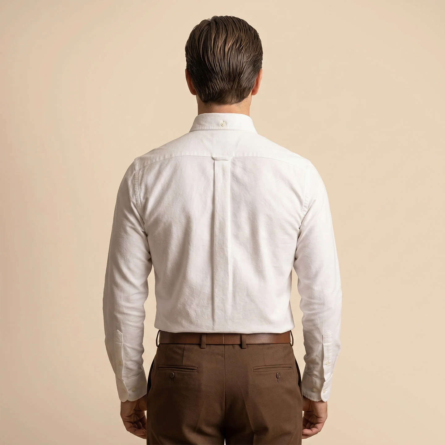 Regal Oxford Solid shirt in Cloud White - Image 4