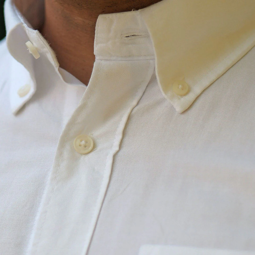 Regal Oxford Solid shirt in Cloud White - Image 5