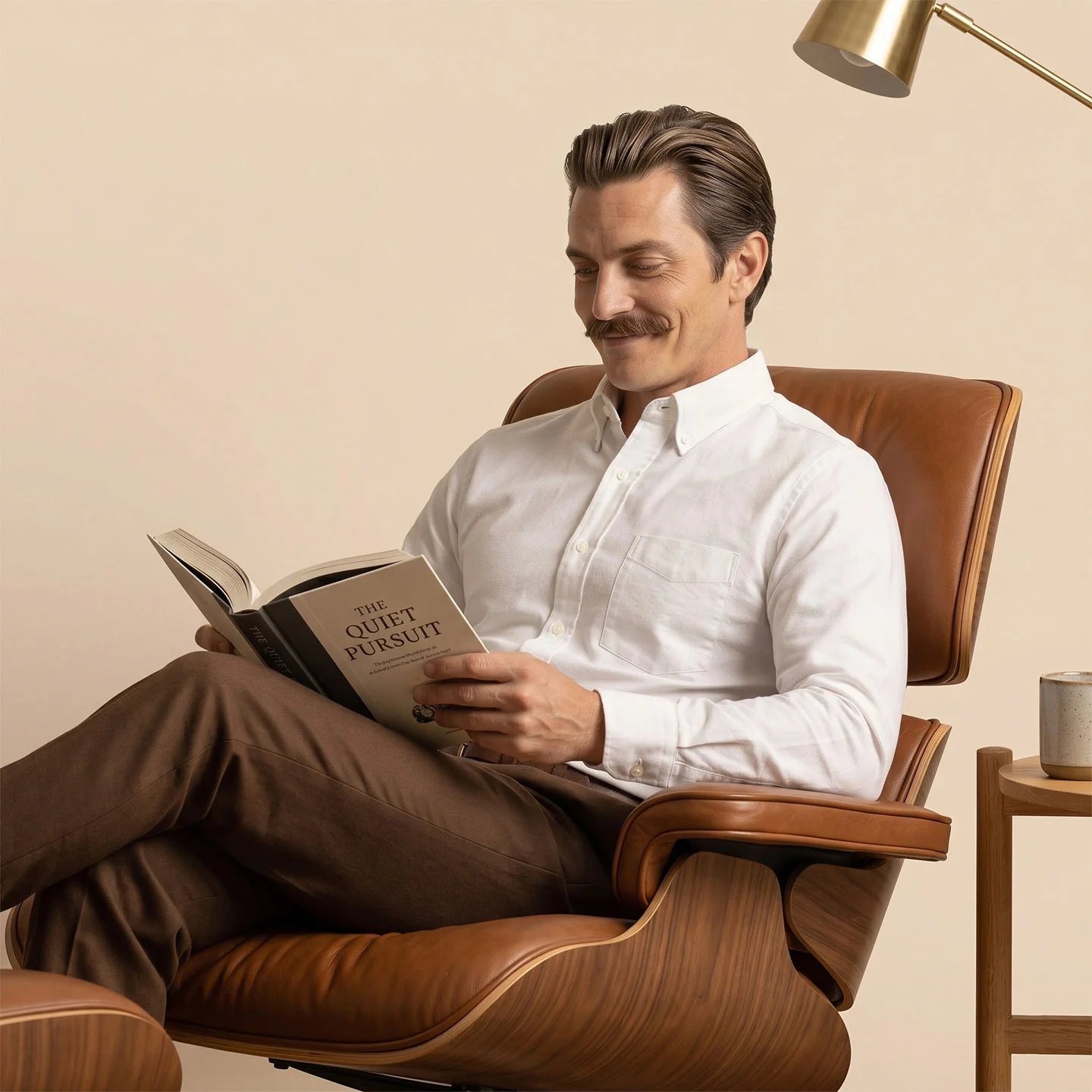 Regal Oxford Solid shirt in Cloud White - Image 8