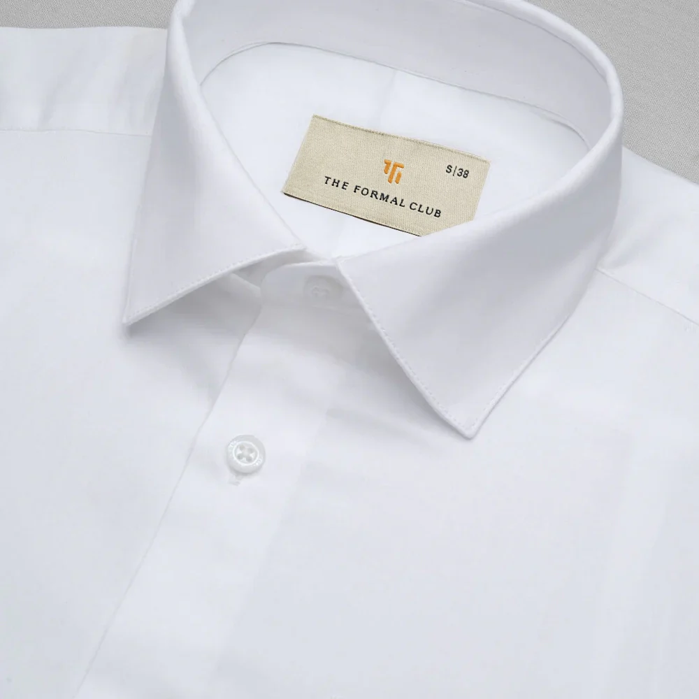 Whisper Easy To Iron French Cuff Shirt In Cloud White - Image 6